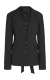 A.w.a.k.e. Virgin Wool 3-in-1 Jacket In Black