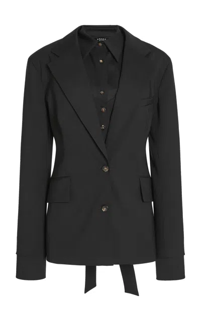 A.w.a.k.e. Virgin Wool 3-in-1 Jacket In Black