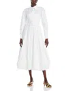 A.w.a.k.e. Layered-panel Cotton-poplin Shirt Dress In White