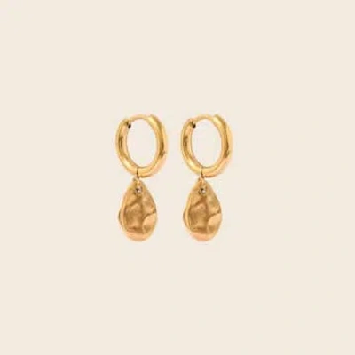 A Weathered Penny Aspen Earrings | Gold