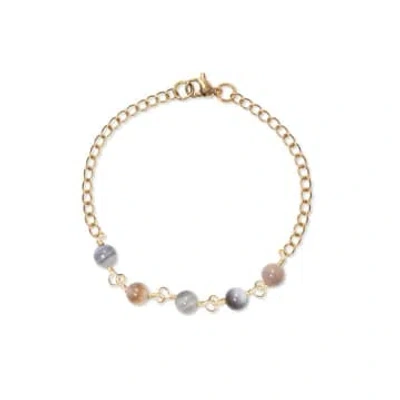 A Weathered Penny Cali Bracelet In Gold