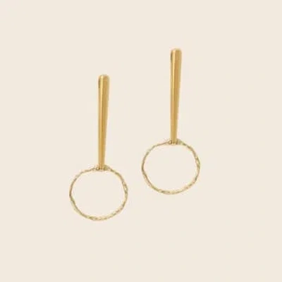 A Weathered Penny Cora Earrings | Gold