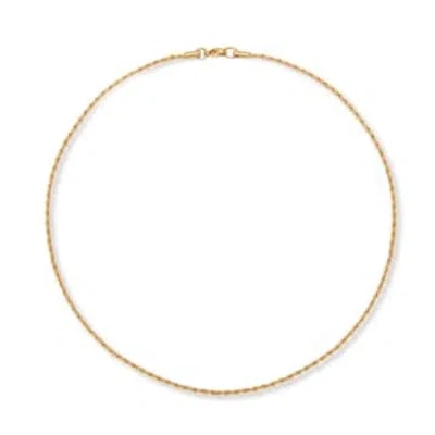 A Weathered Penny Delicate Rope Chain In Gold