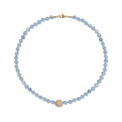A Weathered Penny Women's Blue / Neutrals / Gold Meya Necklace