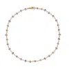A Weathered Penny Women's Gold Amethyst Wire Necklace In Gold