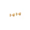 A Weathered Penny Women's Gold Bar Studs In Gold