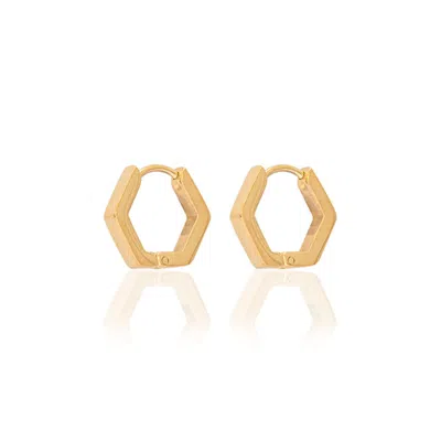 A Weathered Penny Women's Gold Beau Huggie Hoops