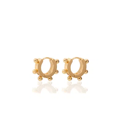 A Weathered Penny Women's Gold Bessie Hoops