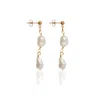 A Weathered Penny Women's Gold Blair Pearl Studs In White