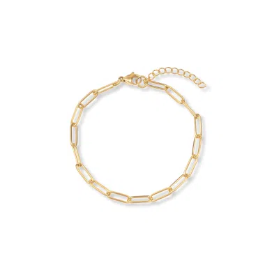 A Weathered Penny Women's Gold Cable Chain Bracelet