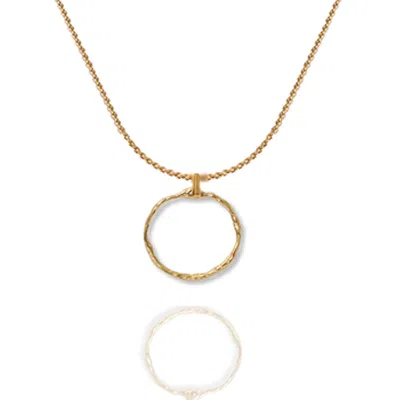 A Weathered Penny Women's Gold Circle Cove Necklace