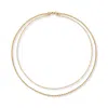 A Weathered Penny Women's Gold Contrast Layered Necklace In Gold