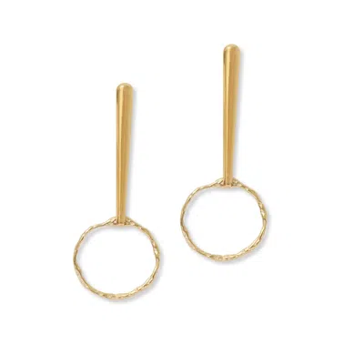 A Weathered Penny Women's Gold Cora Studs