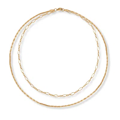 A Weathered Penny Women's Gold Delicate Layered Chain