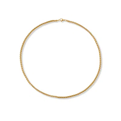 A Weathered Penny Women's Gold Delicate Weave Necklace