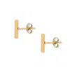 A Weathered Penny Women's Gold Elongated Bar Studs