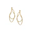 A WEATHERED PENNY WOMEN'S GOLD EMERY EARRINGS