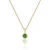 A Weathered Penny Women's Gold / Green Gold Birthstone Necklace - August In Gold