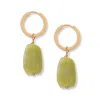 A Weathered Penny Women's Gold / Green Oren Hoops In Gold