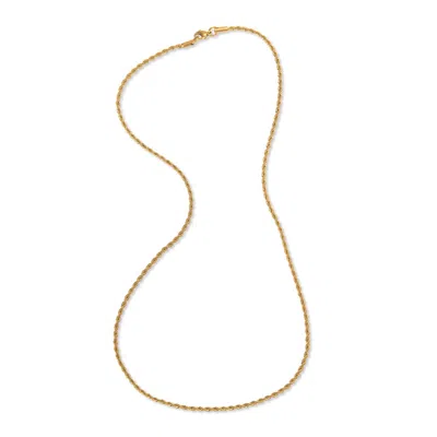 A Weathered Penny Women's Gold Long Delicate Rope Chain