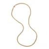 A Weathered Penny Women's Gold Long Delicate Weave Chain