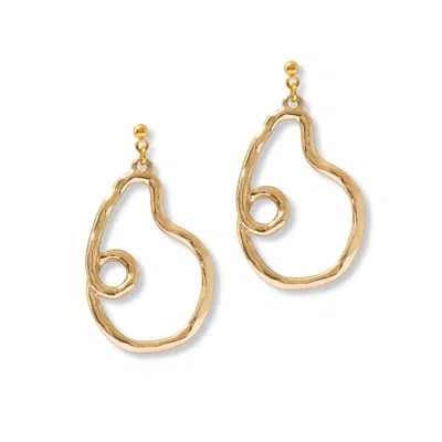 A Weathered Penny Women's Gold Molten Earrings
