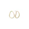A Weathered Penny Women's Gold Pear Studs In Gold