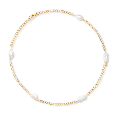 A Weathered Penny Women's Gold Pearl Necklace