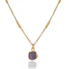 A Weathered Penny Women's Gold / Pink / Purple Amethyst Necklace