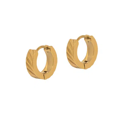 A Weathered Penny Women's Gold Roux Hoops