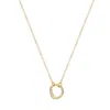 A Weathered Penny Women's Gold Sculpted Circle Chain In Gold