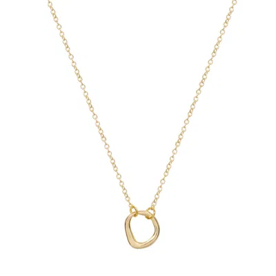 A Weathered Penny Women's Gold Sculpted Circle Chain
