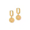 A Weathered Penny Women's Gold Sunburst Hoops