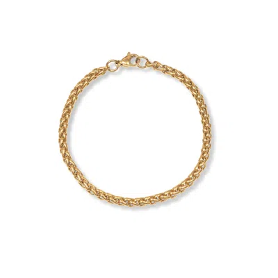 A Weathered Penny Women's Gold Weave Bracelet