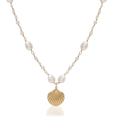 A Weathered Penny Women's Gold / White Lumi Necklace