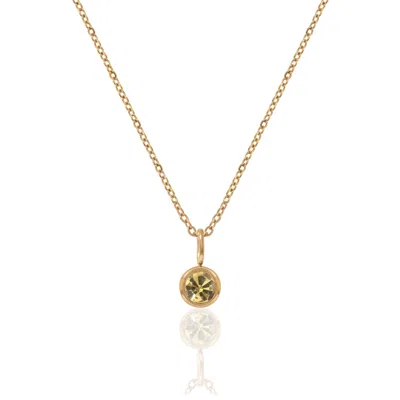 A Weathered Penny Women's Gold / Yellow Gold Birthstone Necklace - November