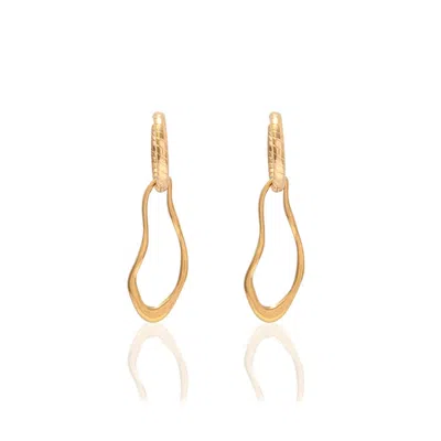 A Weathered Penny Women's Gold Yuna Drop Hoops