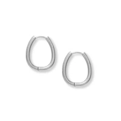 A Weathered Penny Women's Luna Hoops In Silver In Metallic