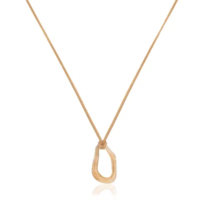 A Weathered Penny Women's Neutrals / Brown Nyx Necklace - Sand In Gold