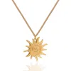 A Weathered Penny Women's Neutrals / Gold Gold Solar Necklace - Sand Cord