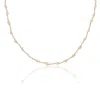 A Weathered Penny Women's Neutrals Tiny Pearl Necklace In Gold