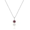 A Weathered Penny Women's Orange / Silver Silver Birthstone Necklace - October In Metallic