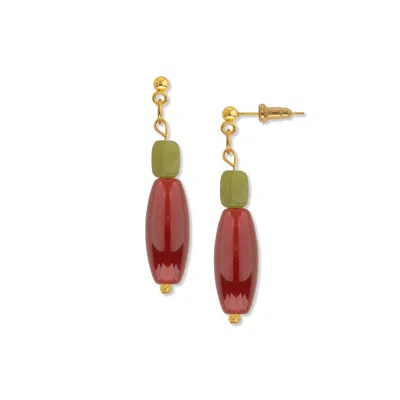 A Weathered Penny Women's Red / Green Freya Studs In Red/green