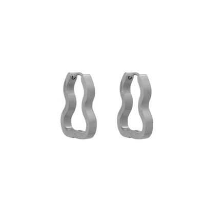 A Weathered Penny Women's Silver Arya Hoops In Gray