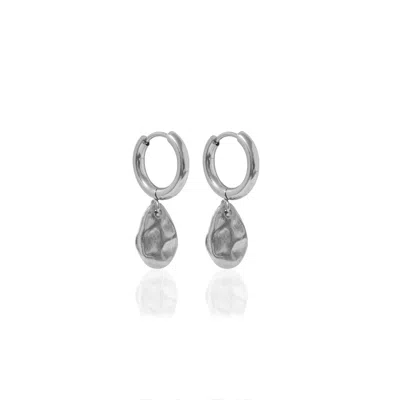 A Weathered Penny Women's Silver Aspen Hoops In Metallic