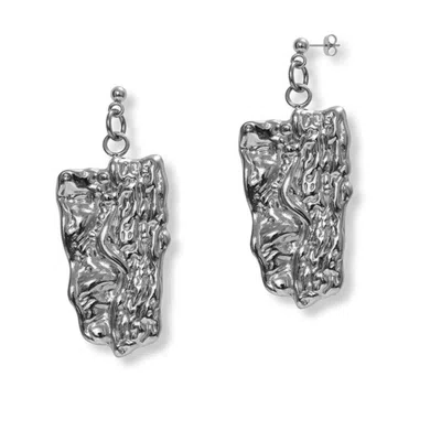 A Weathered Penny Women's Silver Aster Studs In Metallic