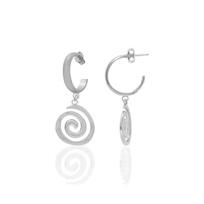 A Weathered Penny Women's Silver Astrid Hoops