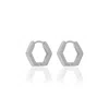 A Weathered Penny Women's Silver Beau Huggie Hoops