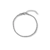 A WEATHERED PENNY WOMEN'S SILVER DELICATE ROPE BRACELET