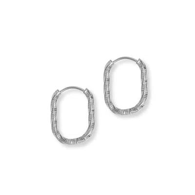 A Weathered Penny Women's Silver Halle Hoops